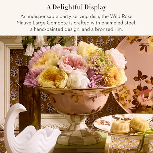 Enamel Compote (Large / Mauve Wild Rose)