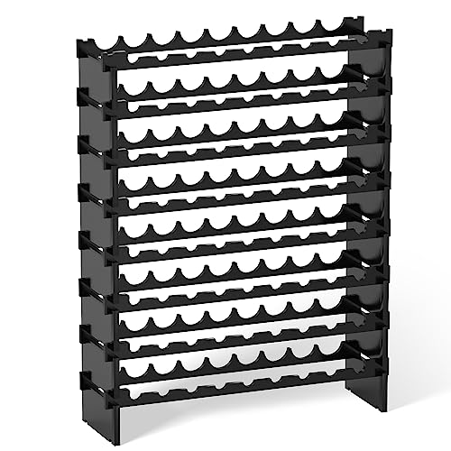Wine Rack Freestanding Floor (Black)