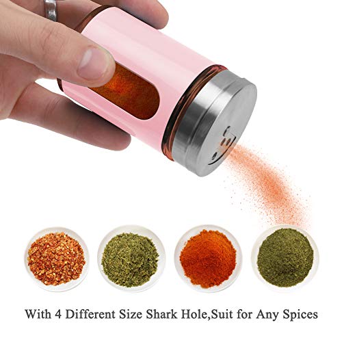 2pcs Salt and Pepper Shakers (Pink)