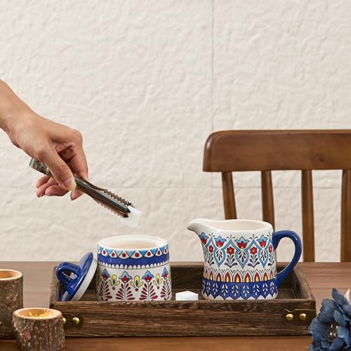 Boho Totem Ceramic Sugar and Creamer Set (Boho Totem)