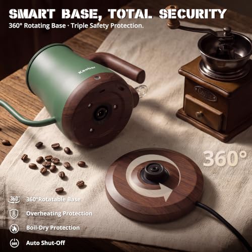 Gooseneck Electric Kettle (Matcha Green / 0.8 Quarts)