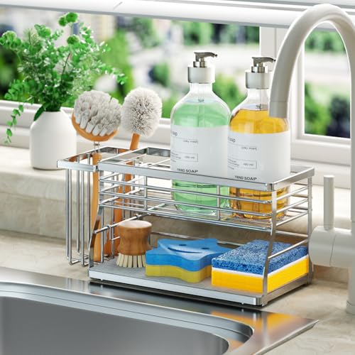 Kitchen Sink Caddy Organizer (Silver-2 Tier)