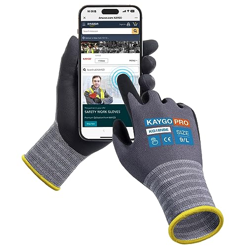 Work Gloves MicroFoam Nitrile Coated (12 Count)