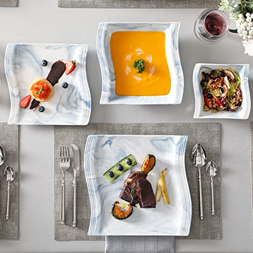 Plates and Bowls Sets (26 Piece(Service for 6) / Blue)