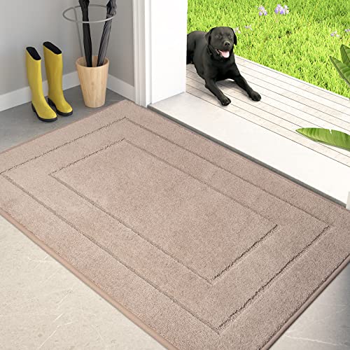 Dirt Trapping Door Mat Indoor Entrance (Beige / 34" X 59" (Rectangular))