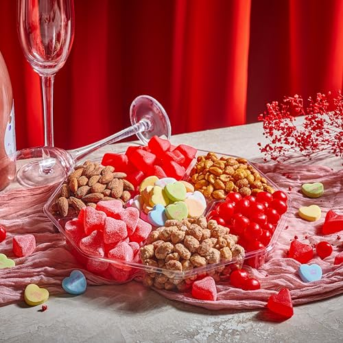 Mixed Nuts & Heart Candy Gift Basket