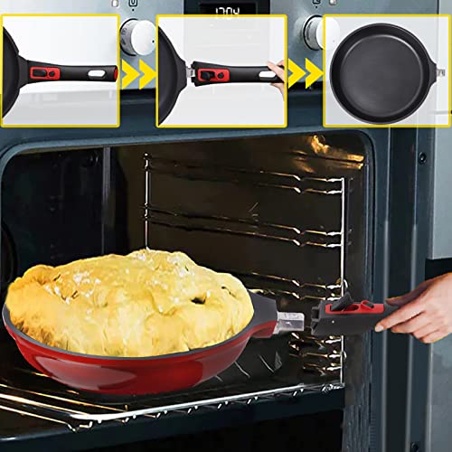 Nonstick Frying Pan Skillet with Silicone Lid (11.5 inch-Frying Pan)