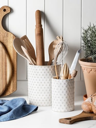 Kitchen Utensil Holder for Countertop (Clover(S+L))