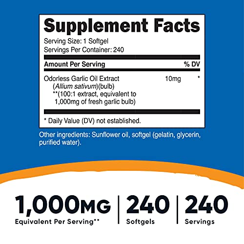 Garlic 1000mg (1 Count (Pack of 3))