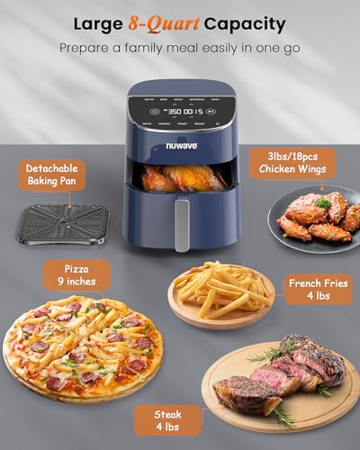 Brio Plus Air Fryer 8 Qt (8 quart / Deep Blue)