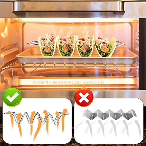 Stainless Steel Taco Holders set of 3