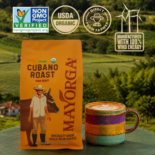 Organic Coffee 12oz Cafe Cubano Roast (12 Ounce (Pack of 1))