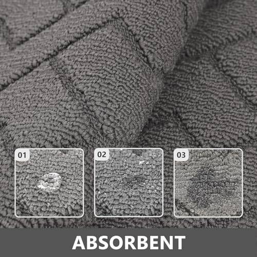 Kitchen Runner Rug (Grey / 20"x48"+20"x59")