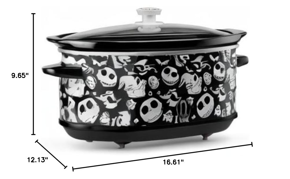The Nightmare Before Christmas Slow Cooker by Select Brands (Black, Silver)