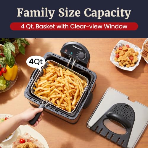 4.2Qt Deep Fryer (1 Basket / Stainless Steel)