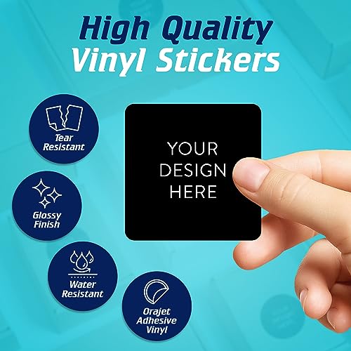 Custom Vinyl Stickers Your Image (100 Count)
