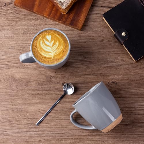 12oz Ceramic Coffee Mugs set of 6 (Limestone / Set of 6)