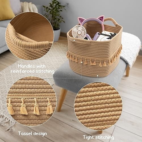 Storage Basket 3 Pack for Organizing (Jute / 3 Pack)