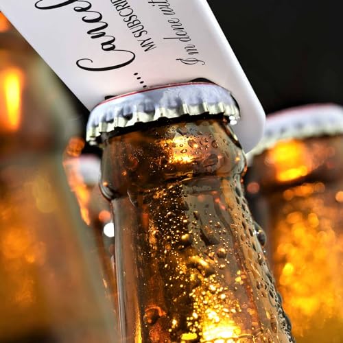 Saying Stainless Steel Bottle Opener Cancel My Subscription I'm Done with Your Issues Flat Beer Bottle Opener Keychain for Home Kitchen Bar Restaurant Party Birthday Gift (Saying)