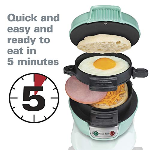 Breakfast Sandwich Maker with Egg Cooker Ring (Mint / Single)