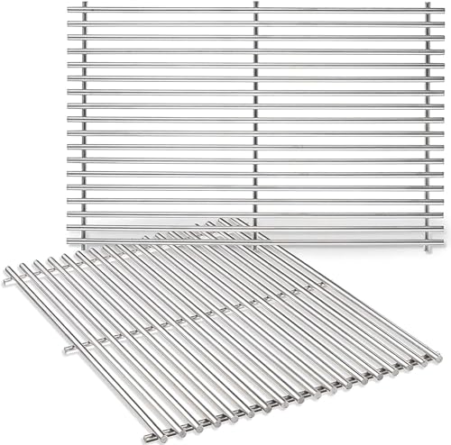SUS304 Grill Grates for Weber Genesis 300 Series (19.5"x 12.9", For Genesis 300 Series)