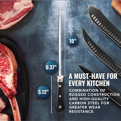 Honing Rod 10" Knife Sharpener Steel