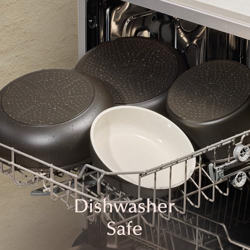 21pcs Ceramic Cookware Set (Charcoal / 21 Piece)