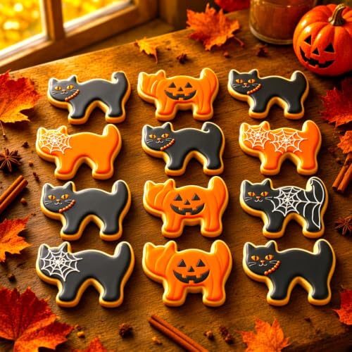 Halloween Cookie Cutters Set 7Pcs Large (Halloween)
