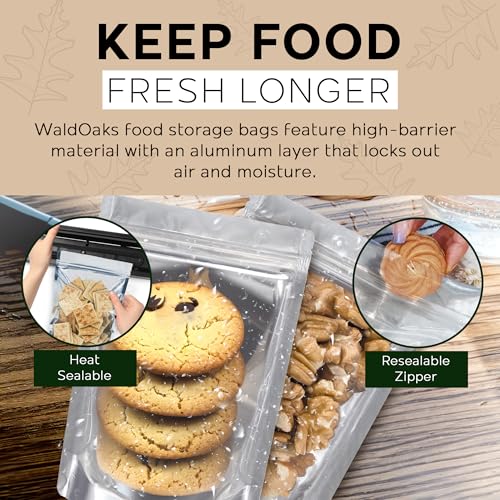 150 Resealable Food Storage Bags (6 x 8.75 inches (15 x 22 cm))