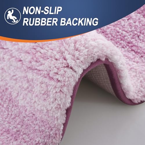 Large Bathroom Rugs 44x32 (44" X 32" / Pinkish-purple)