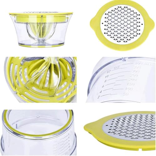 Citrus Lemon Orange Juicer Manual Hand Squeezer with Built