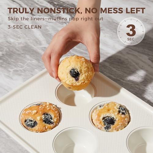 2 Pack Nonstick Ceramic Muffin Pan