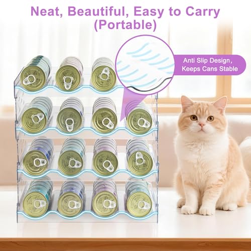 Cat Food Can Organizer 4 (4 Tier-4 Layer)