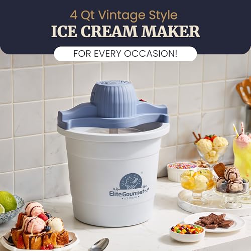 EIM350 4Qt 50W Electric Ice Cream Maker (Periwinkle)