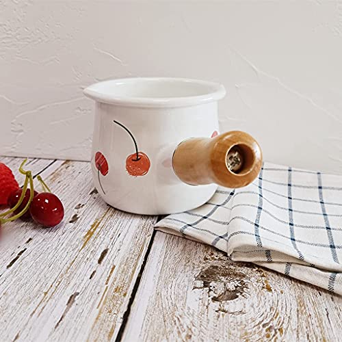 Enamel Milk Pot (Cherry)