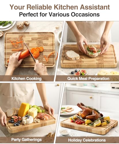 Ash Wood Cutting Board (13.8"L x 9.8"W)