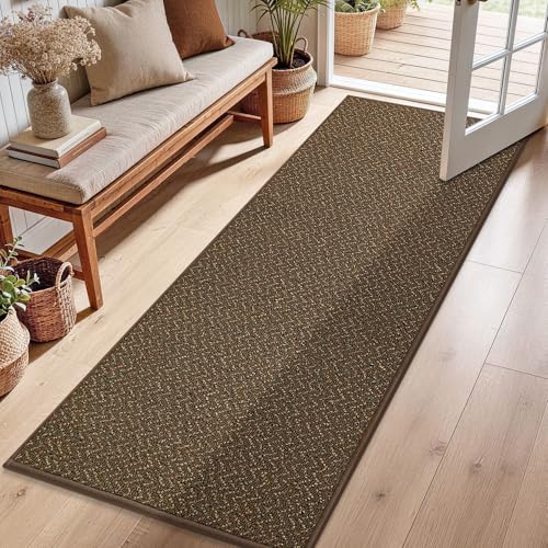 Hallway Runner Rugs Non (Brown / 2' x 6')