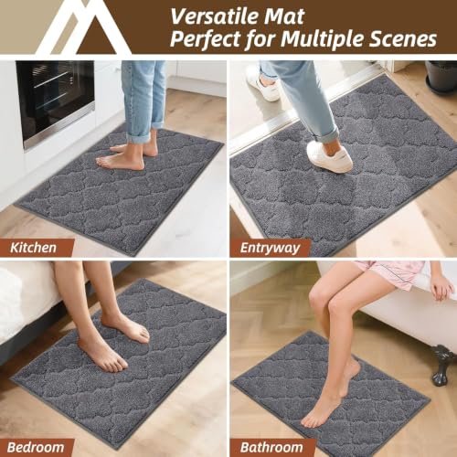 Kitchen Rugs Non Slip Washable 32"x48" (Dark Grey / 32"X 48")