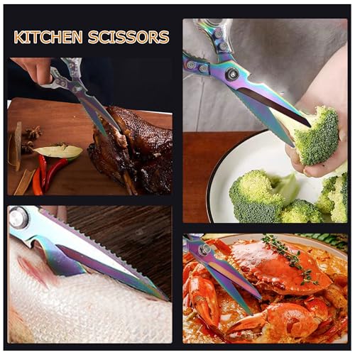 Heavy Duty Sharp Kitchen Scissors (Silver Color)