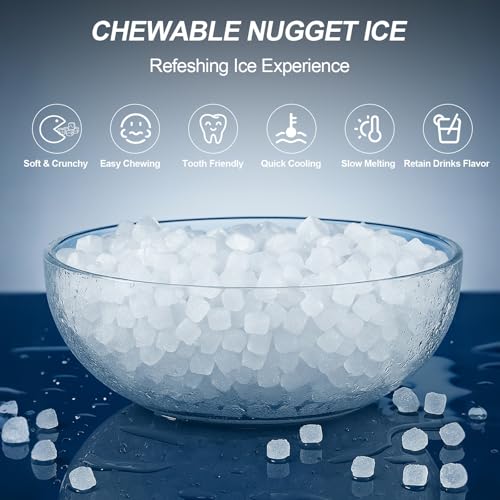 Countertop Nugget Ice Maker with Water Dispenser