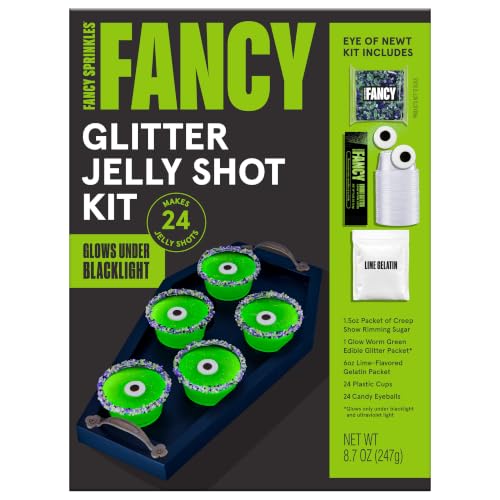 Eye of Newt Glitter Jelly Shot Kit Makes 24 (Eye of Newt Jelly Shot Decorating Kit)