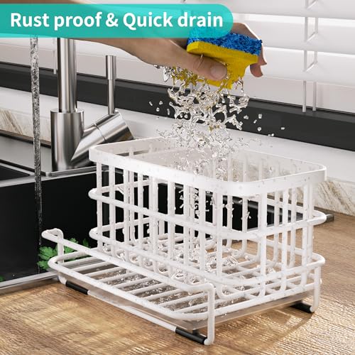 Sink Caddy Sponge Holder (White)