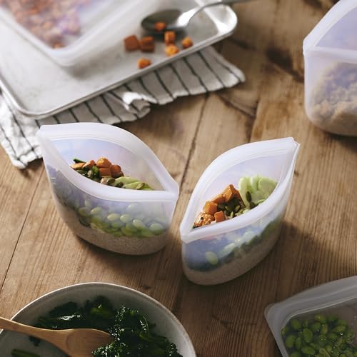 Premium Reusable Silicone Food Storage Bowl