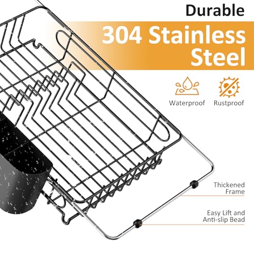 Expandable in Sink Dish Drying Rack