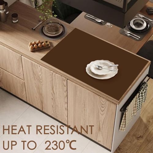 Extra Large Silicone Mat (07-coffee Brown / 27.6"L x 16"W)
