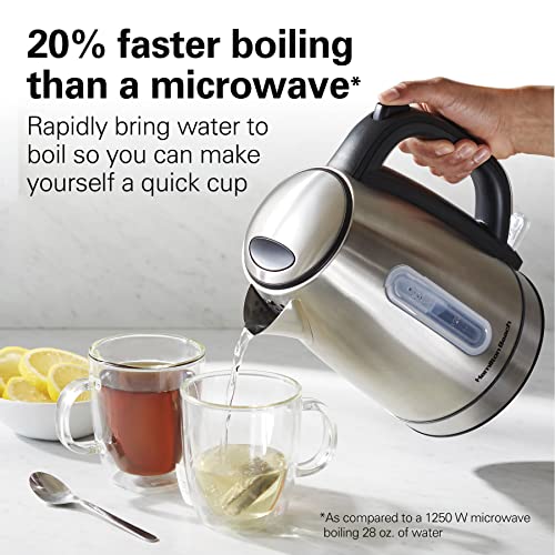 1.7 Liter Electric Tea Kettle (Stainless Steel with LED Light Ring / 1.8 Quarts)