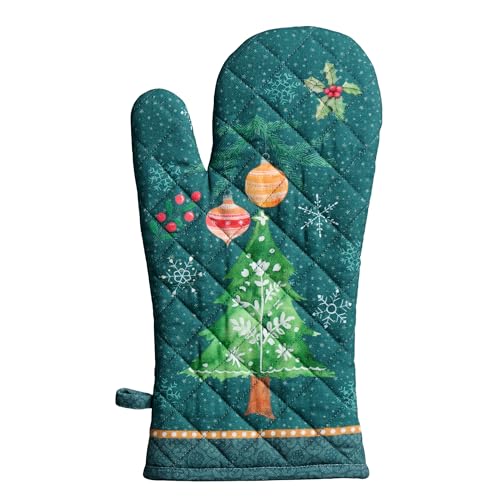 Maison d'Hermine Oven Gloves 100% Cotton Oven Mitt (106 - Hygge Christmas / 7.5" x 13" (Oven Mitt))