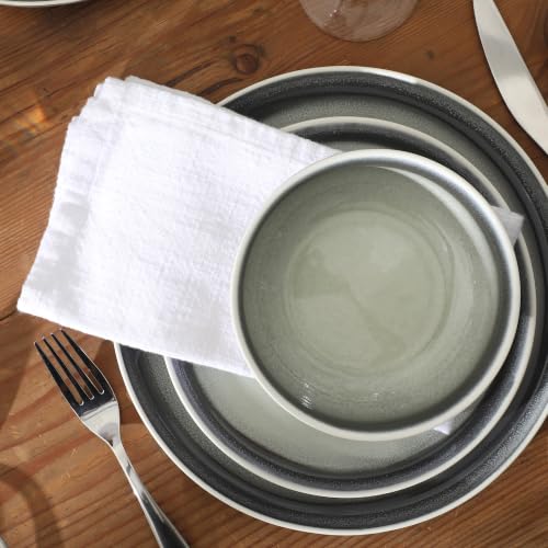 Island Bay 12 (Service for 4 (12pcs) / Black & Cream (Island Bay))