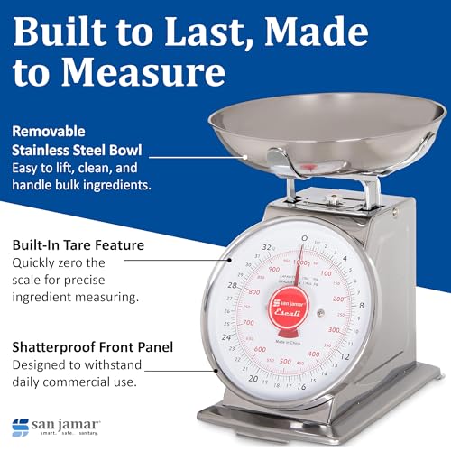 Escali Promzr Mechanical Dial Scale with Bowl for Kitchens and Restaurants