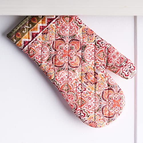 Maison d'Hermine Oven Gloves 100% Cotton Oven Mitt (036 - Damask / 7.5" x 13" (Oven Mitt))